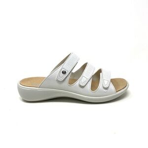 Romika Women's Ibiza 106 Leather Comfort Sandals Off White